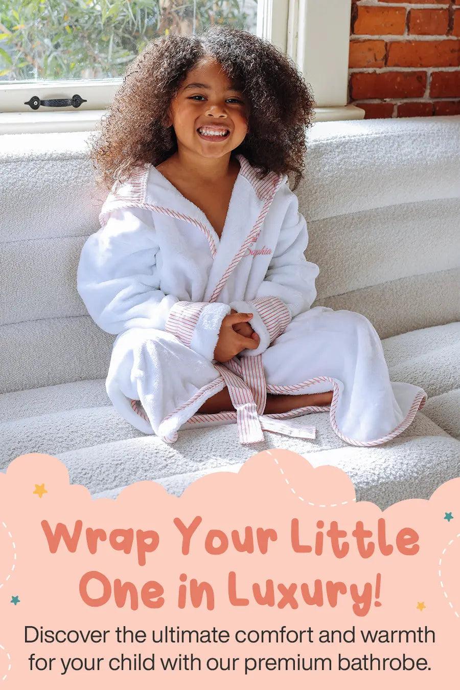 Kayla Kids Plush Robe – Ultra Soft, Safe & Cozy for Toddlers & Kids