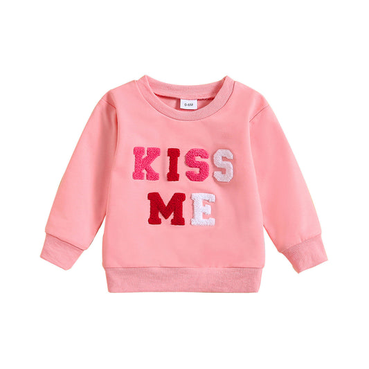 Lily Girls' Letter Towel Embroidered Sweater - GuGuTon baby store - Baby Fashion - Toddlers Outfits - Babies Outfits - Toddler Clothes - Kids Clothing - Newborn Clothes - Newborn Wear - Kids Wear - Trending Clothes - Trending Outfits - Fall Fashion - Winter Fashion - Girls Clothes - Boys Clothes - Babies Wear - Kids Accessories - KidsWear - Summer Clothes - Summer Fashion - Summer Trend - Falls Sweaters - Tops - Bottom - Jeans - Blouse - Dresses - Newborn Dresses - Toys