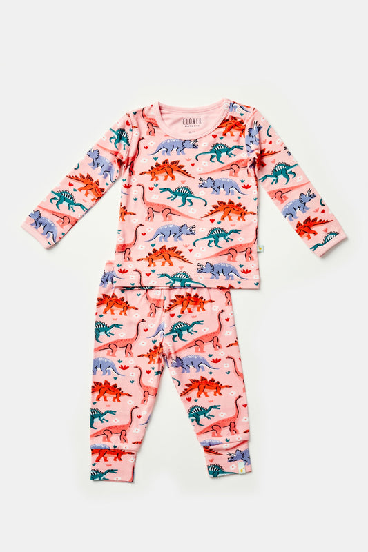 Declanie Long Sleeve Pajama Set - Dinosaur Garden - GuGuTon baby store - Baby Fashion - Toddlers Outfits - Babies Outfits - Toddler Clothes - Kids Clothing - Newborn Clothes - Newborn Wear - Kids Wear - Trending Clothes - Trending Outfits - Fall Fashion - Winter Fashion - Girls Clothes - Boys Clothes - Babies Wear - Kids Accessories - KidsWear - Summer Clothes - Summer Fashion - Summer Trend - Falls Sweaters - Tops - Bottom - Jeans - Blouse - Dresses - Newborn Dresses - Toys