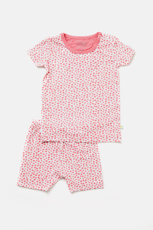 Noah Shorts Pajama Set - Coral Dots - GuGuTon baby store - Baby Fashion - Toddlers Outfits - Babies Outfits - Toddler Clothes - Kids Clothing - Newborn Clothes - Newborn Wear - Kids Wear - Trending Clothes - Trending Outfits - Fall Fashion - Winter Fashion - Girls Clothes - Boys Clothes - Babies Wear - Kids Accessories - KidsWear - Summer Clothes - Summer Fashion - Summer Trend - Falls Sweaters - Tops - Bottom - Jeans - Blouse - Dresses - Newborn Dresses - Toys
