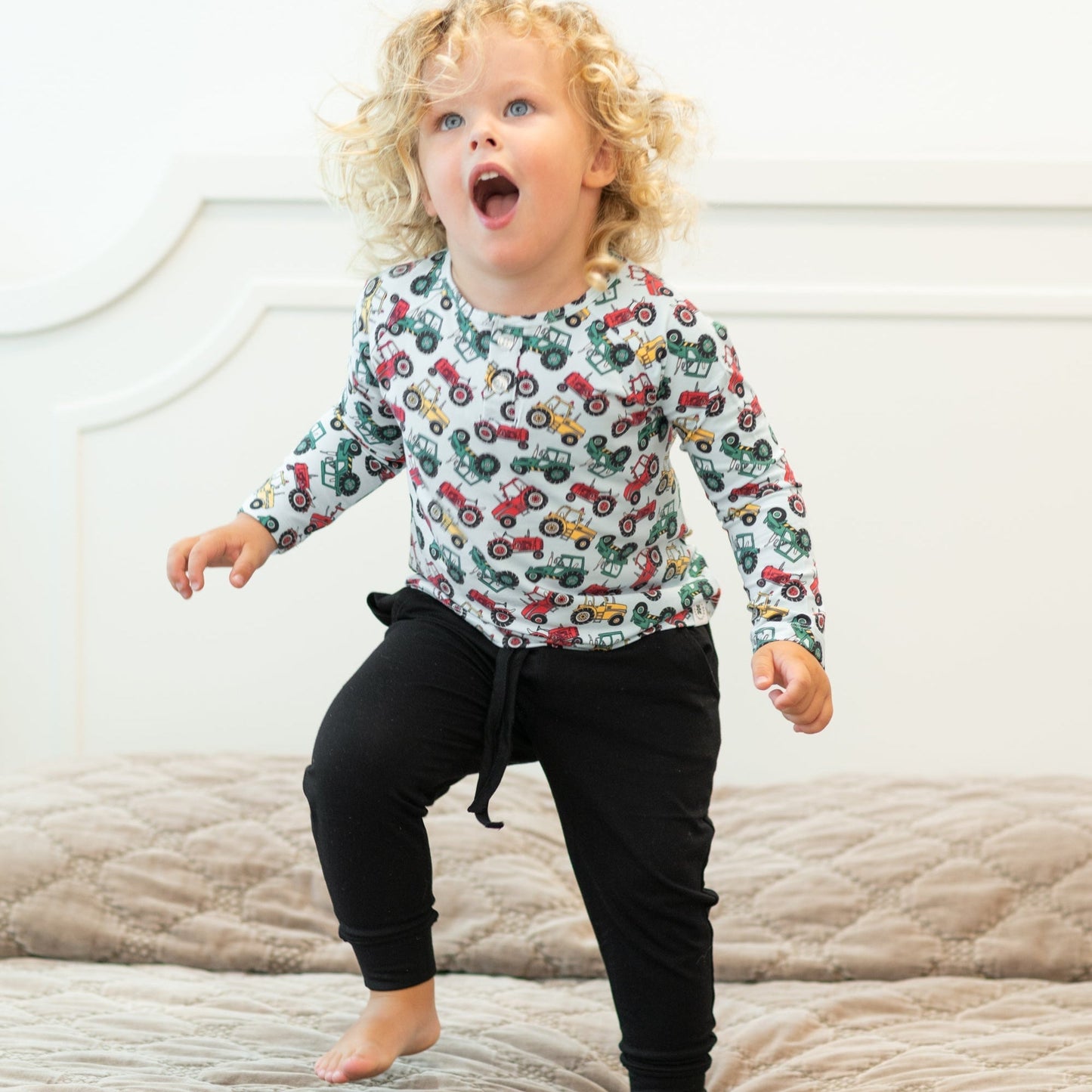 Allen Down On The Farm Raglan Henley