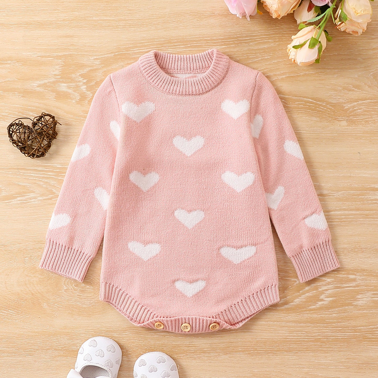 Ayden Printed Baby Sweater Jumpsuit