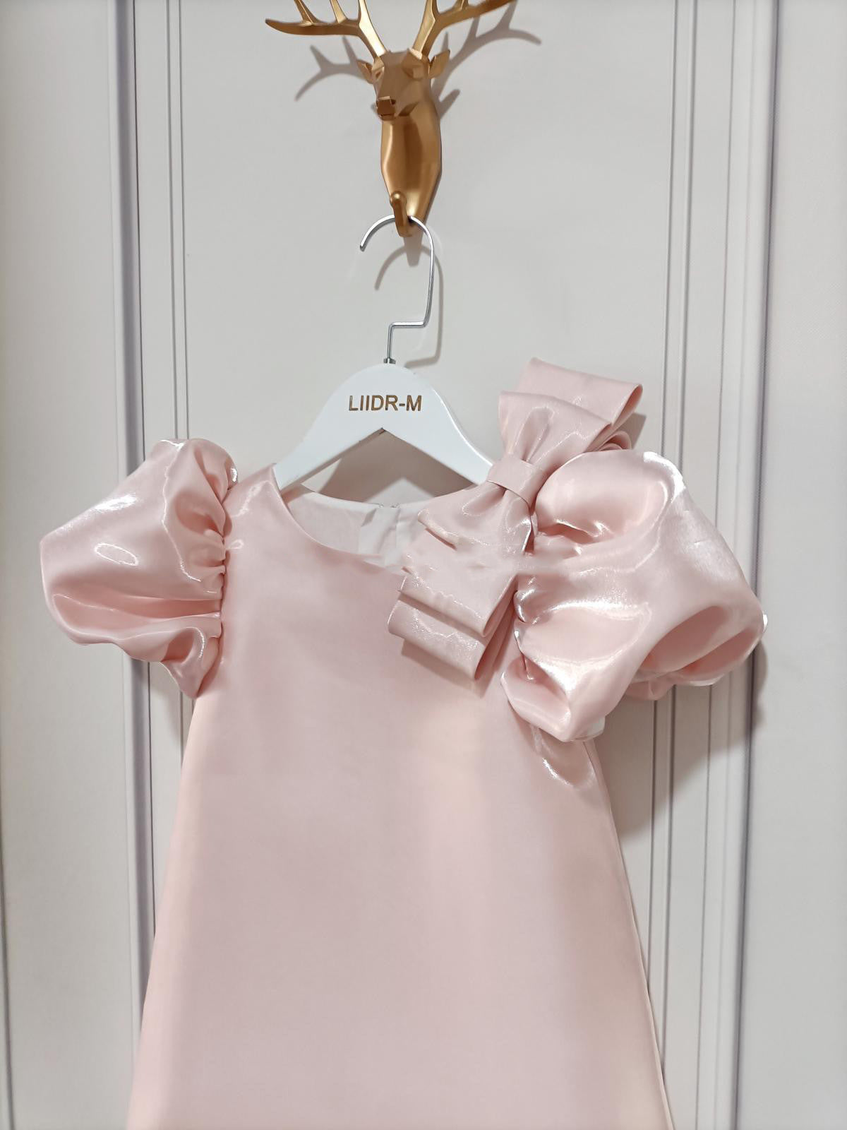 Zoe Girls' Fashionable Personality Bubble Sleeve Dress