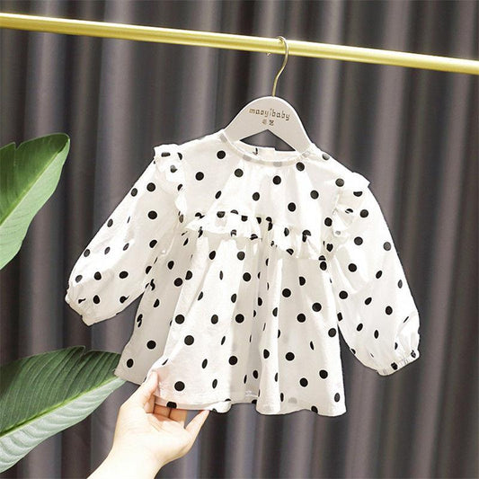 Laura Comfortable Polka Dot Baby Girl Blouse - GuGuTon baby store - Baby Fashion - Toddlers Outfits - Babies Outfits - Toddler Clothes - Kids Clothing - Newborn Clothes - Newborn Wear - Kids Wear - Trending Clothes - Trending Outfits - Fall Fashion - Winter Fashion - Girls Clothes - Boys Clothes - Babies Wear - Kids Accessories - KidsWear - Summer Clothes - Summer Fashion - Summer Trend - Falls Sweaters - Tops - Bottom - Jeans - Blouse - Dresses - Newborn Dresses - Toys