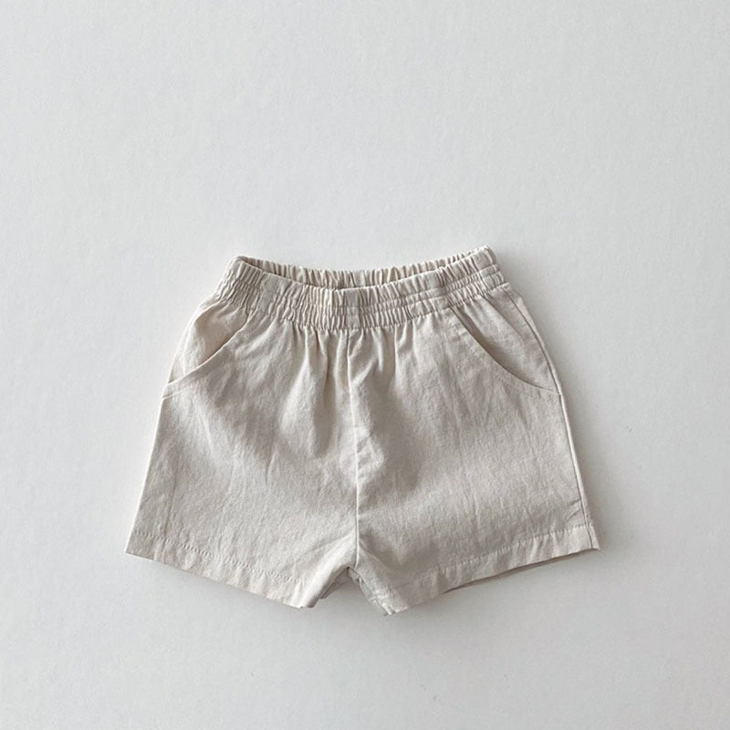 Isaac Ins Baby Loose Thin Cotton And Linen Shorts Childish Style