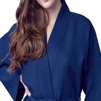 Clement Waffle Robe Womens – Lightweight, Quick-Dry Spa Comfort