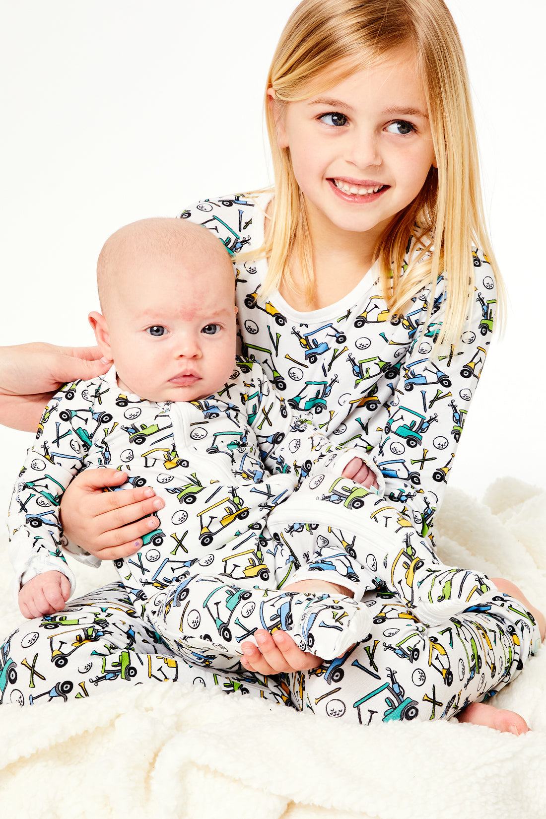Ezra Long Sleeve Pajama Set - Golf