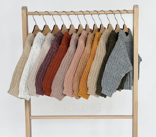 Chunky Knit Braided Sweater Cotton | Kids 2t-12Y