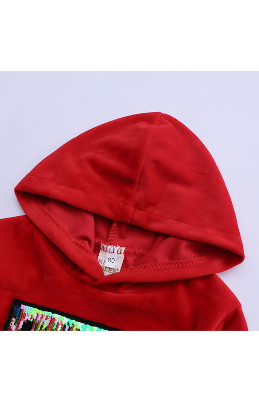 Elleen Spelling Hooded Gold Velvet Sets
