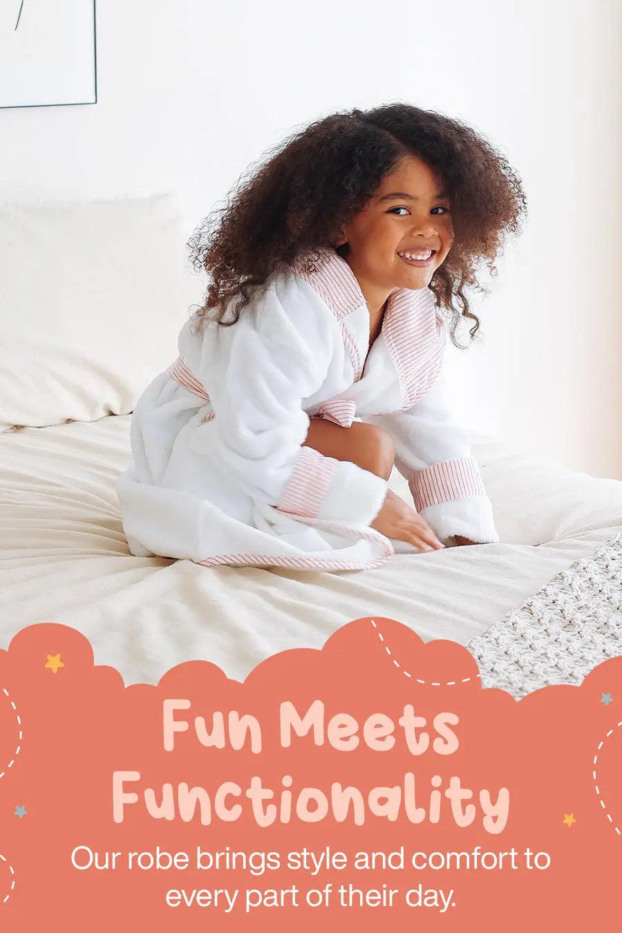 Kayla Kids Plush Robe – Ultra Soft, Safe & Cozy for Toddlers & Kids