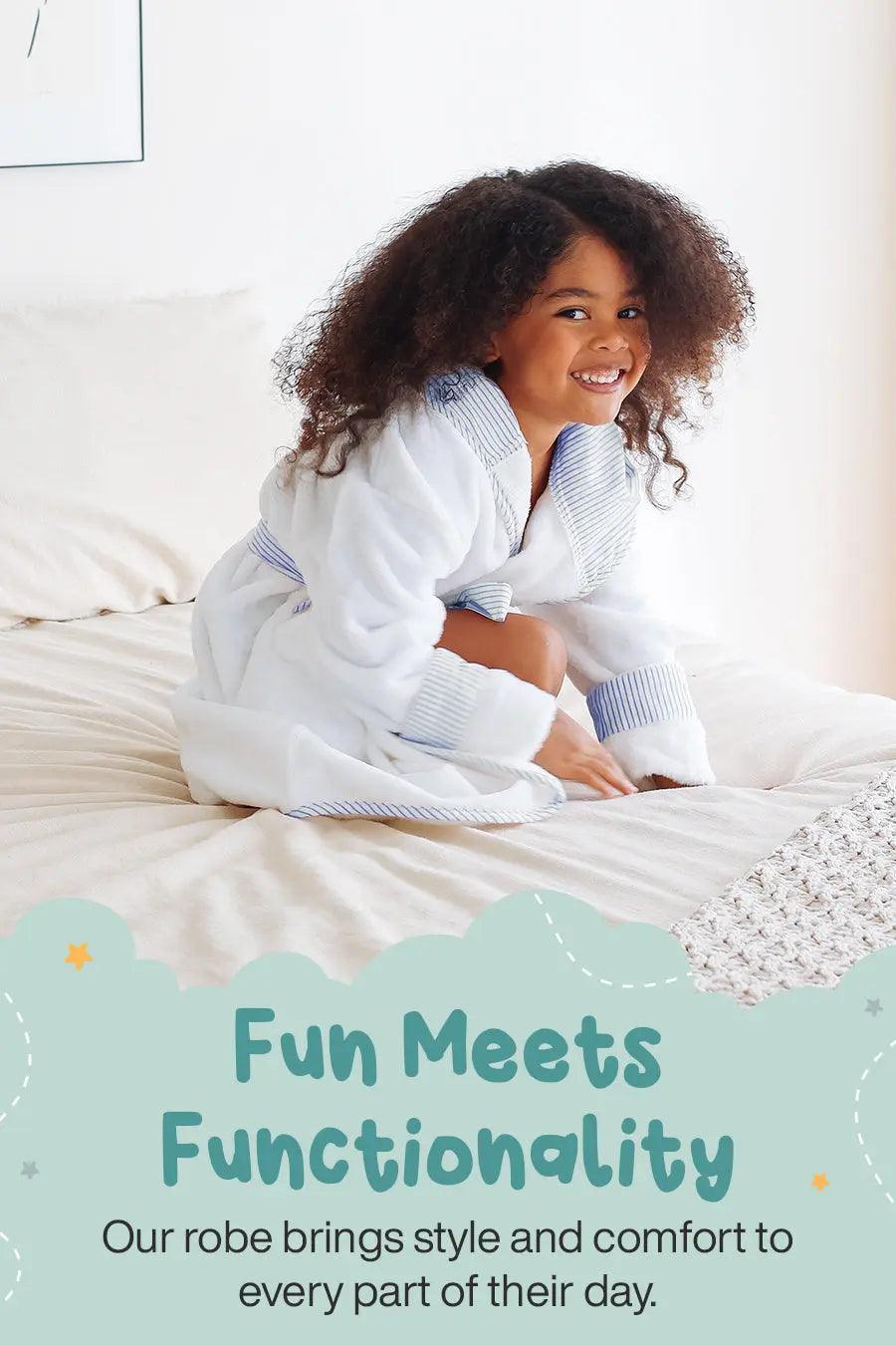 Kayla Kids Plush Robe – Ultra Soft, Safe & Cozy for Toddlers & Kids
