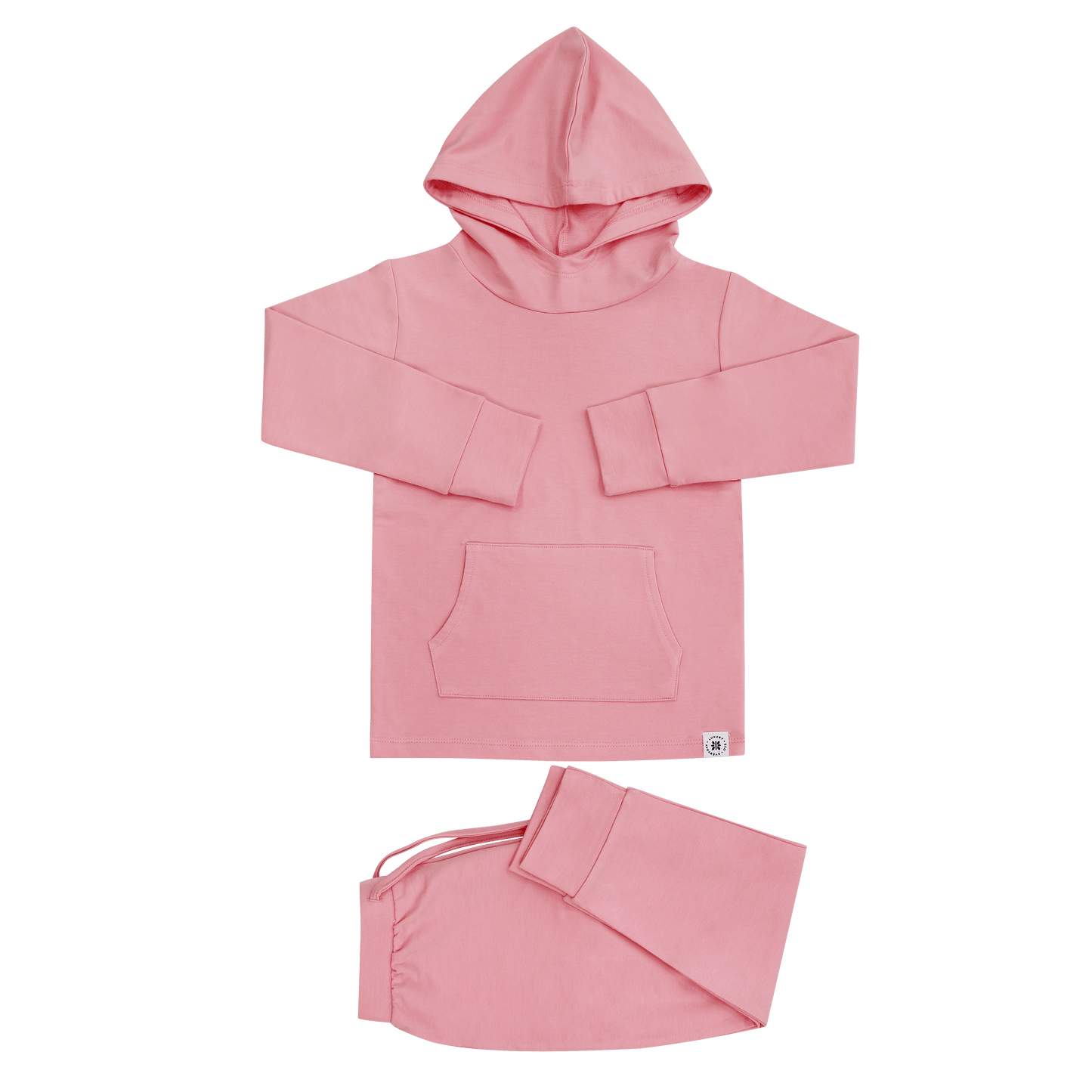 Sandra Pink Peony Hooded Jogger Set