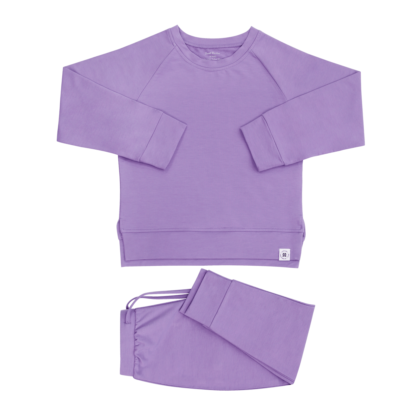 Erminia Purple Lily Crew Neck Jogger Set