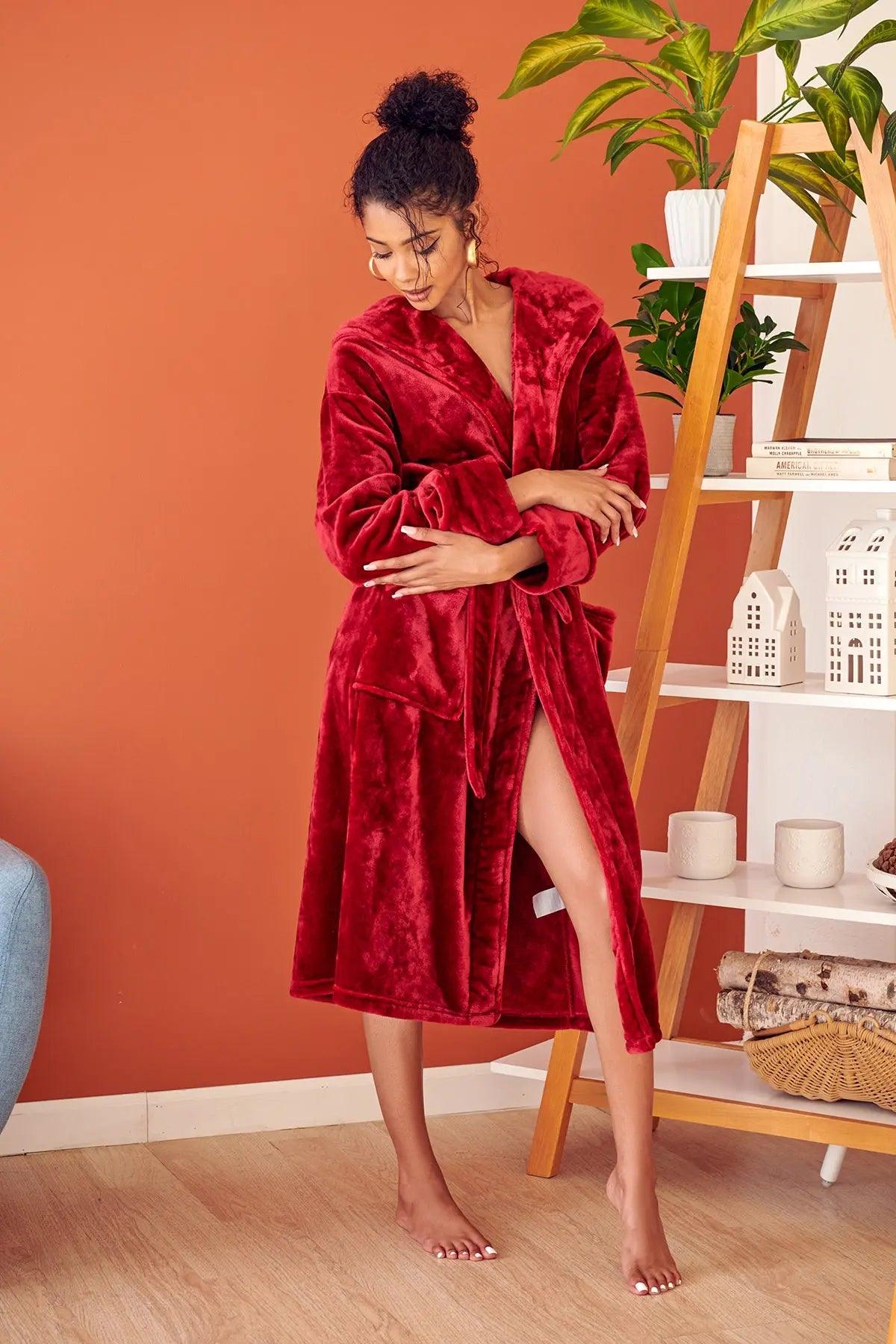 Jessica Plush Hooded Robe - Spa-Worthy Comfort at Home