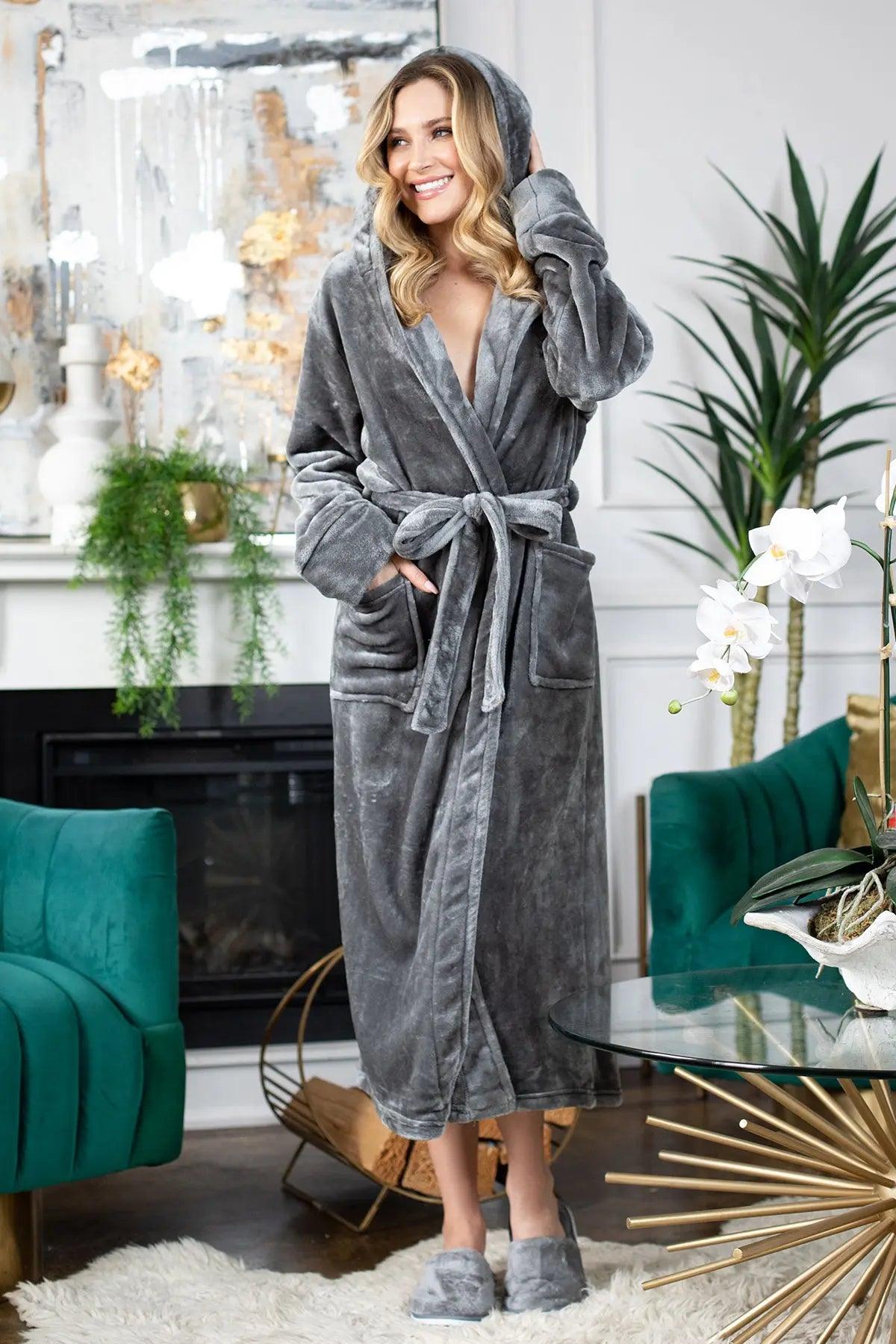 Jessica Plush Hooded Robe - Spa-Worthy Comfort at Home
