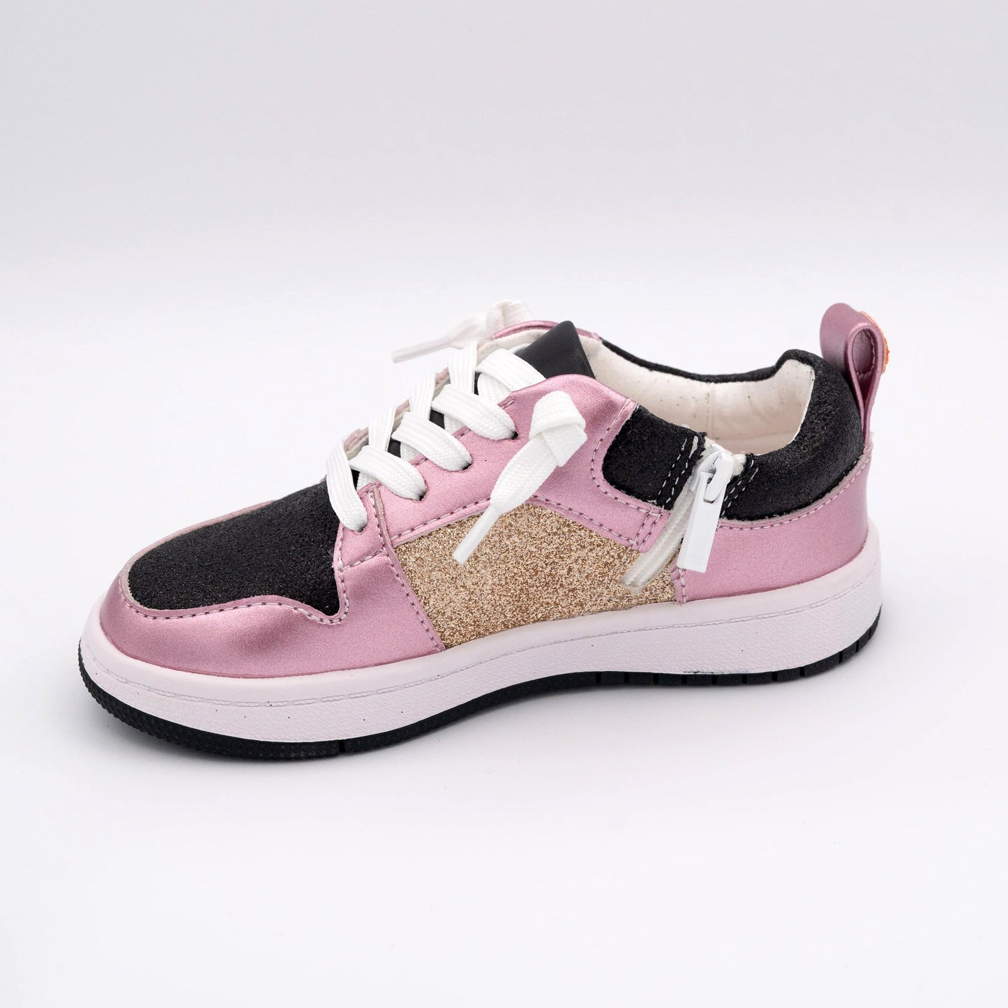Harlow Low Top Glitter Pink Sneakers