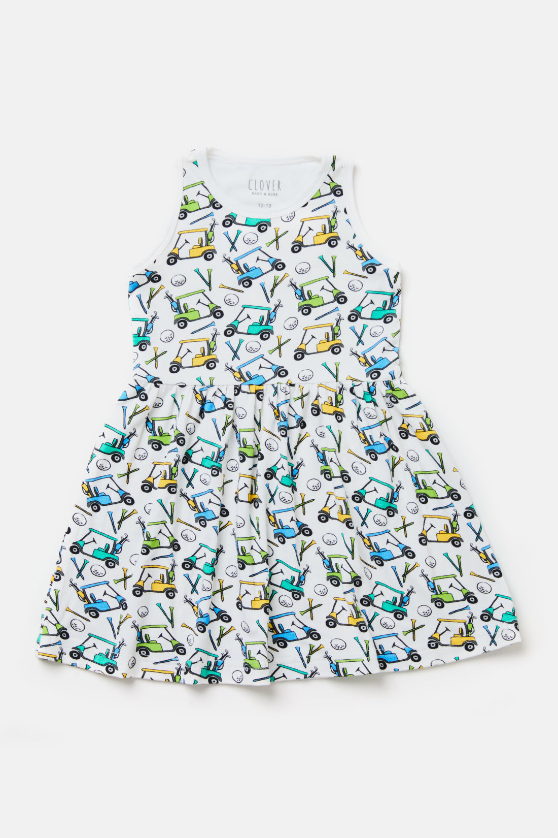 Hudson Stretchy Sleeveless Twirl Dress - Golf