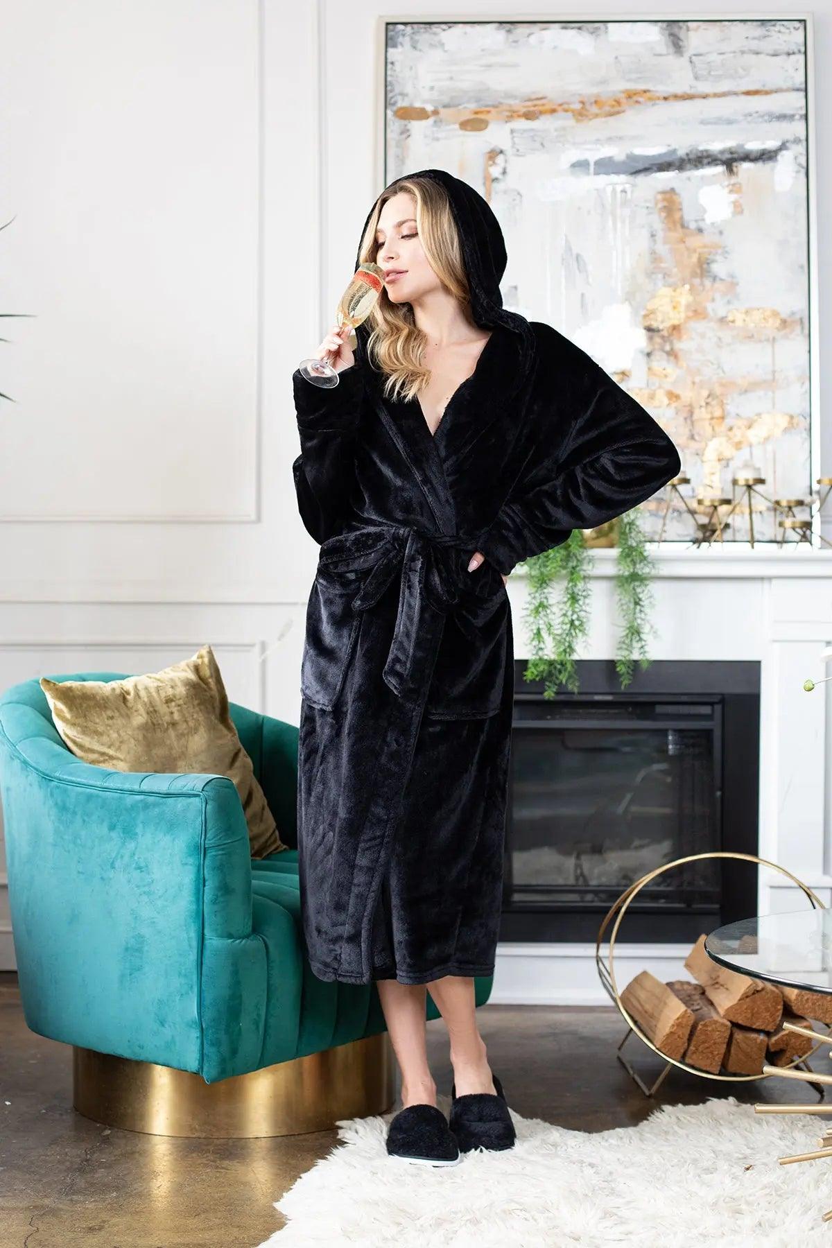 Jessica Plush Hooded Robe - Spa-Worthy Comfort at Home