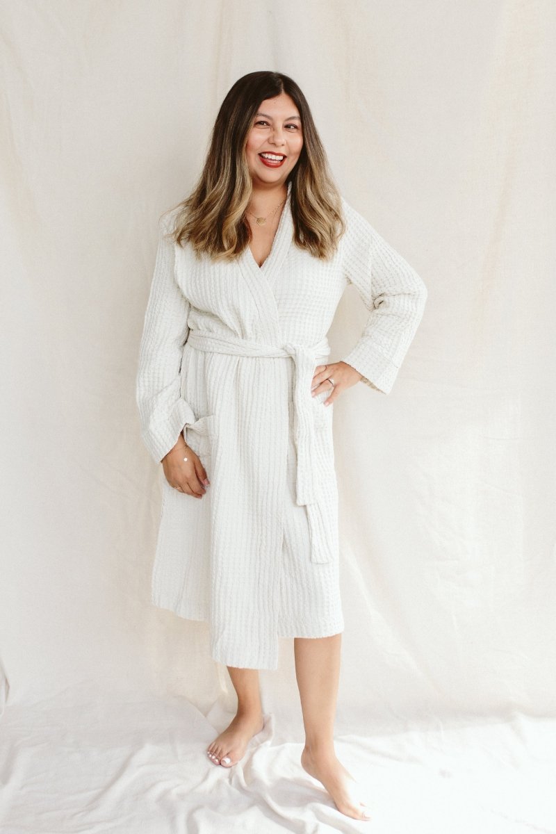 Esthel Cozy Waffle Alabaster Robe - GuGuTon baby store - Baby Fashion - Toddlers Outfits - Babies Outfits - Toddler Clothes - Kids Clothing - Newborn Clothes - Newborn Wear - Kids Wear - Trending Clothes - Trending Outfits - Fall Fashion - Winter Fashion - Girls Clothes - Boys Clothes - Babies Wear - Kids Accessories - KidsWear - Summer Clothes - Summer Fashion - Summer Trend - Falls Sweaters - Tops - Bottom - Jeans - Blouse - Dresses - Newborn Dresses - Toys