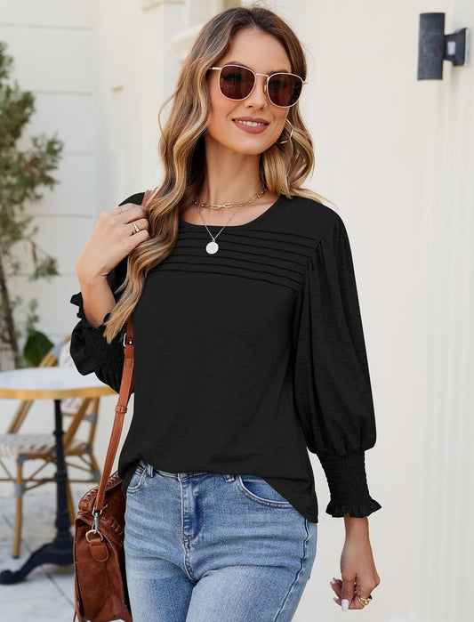 Felicia Long Sleeve Tunic Spring Fashion Sexy Casual Tops