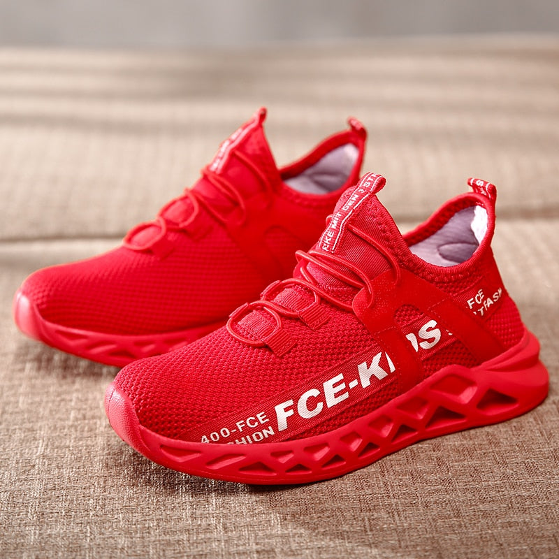 Boys Children Running Sneakers Breathable Lightweight Leisure Shoes - GuGuTon