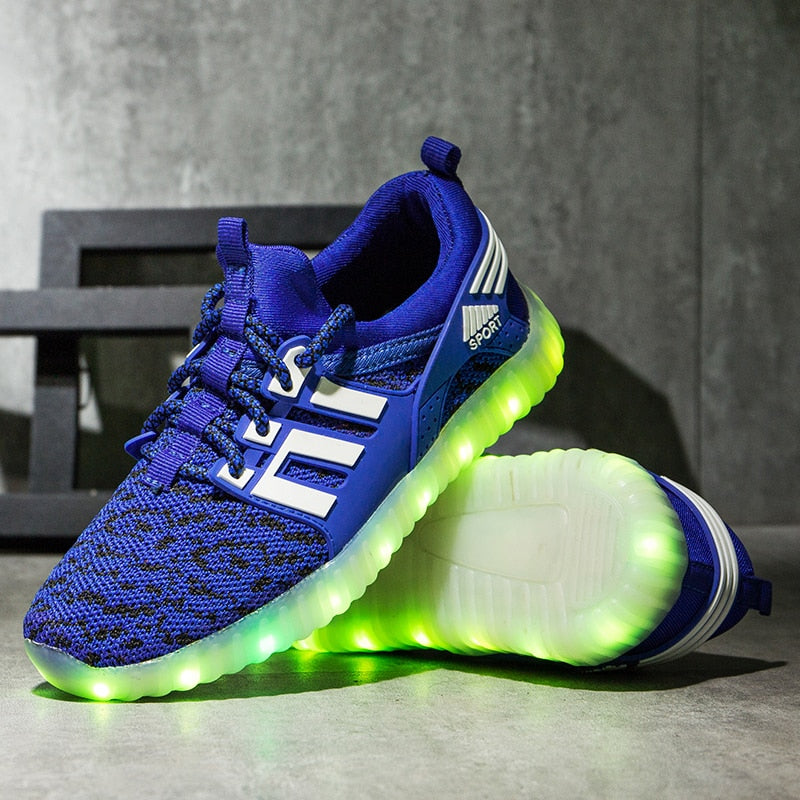 Luminous Kids Sneakers Boys Childre Flashing Shoes Childle Led - GuGuTon