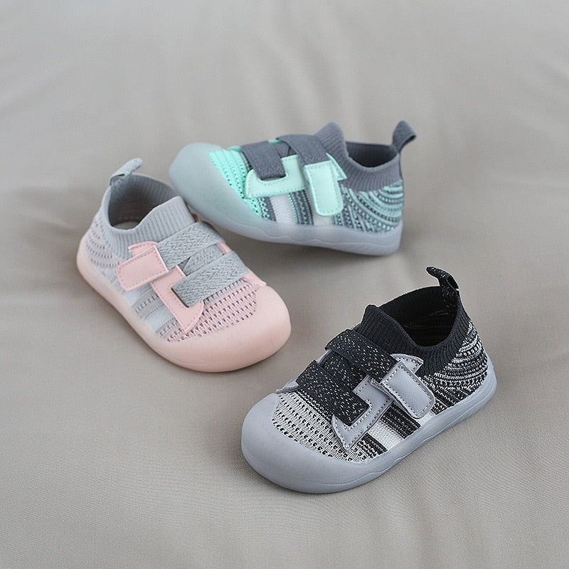 Shoes Mesh Breathable Boys Girls Walking Soft Soles - GuGuTon