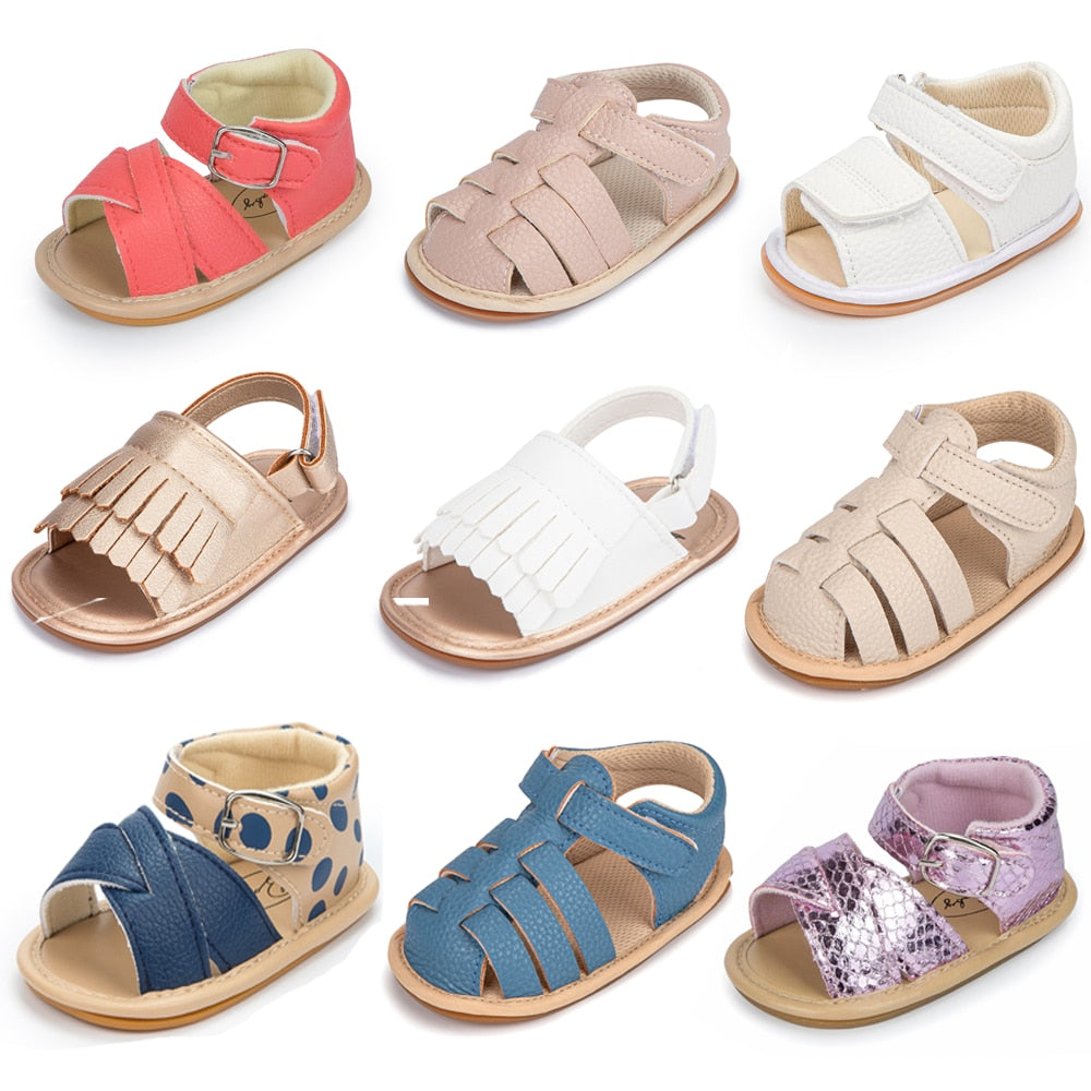 Summer Sandals Baby Girl PU Leather Shoes Baby - GuGuTon baby store - Baby Fashion - Toddlers Outfits - Babies Outfits - Toddler Clothes - Kids Clothing - Newborn Clothes - Newborn Wear - Kids Wear - Trending Clothes - Trending Outfits - Fall Fashion - Winter Fashion - Girls Clothes - Boys Clothes - Babies Wear - Kids Accessories - KidsWear - Summer Clothes - Summer Fashion - Summer Trend - Falls Sweaters - Tops - Bottom - Jeans - Blouse - Dresses - Newborn Dresses - Toys