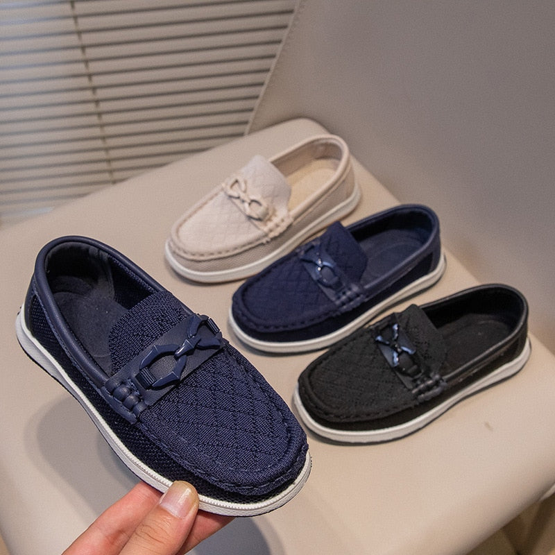 Boys Shoes Slip-on Kids Fashion Solid Color Britain