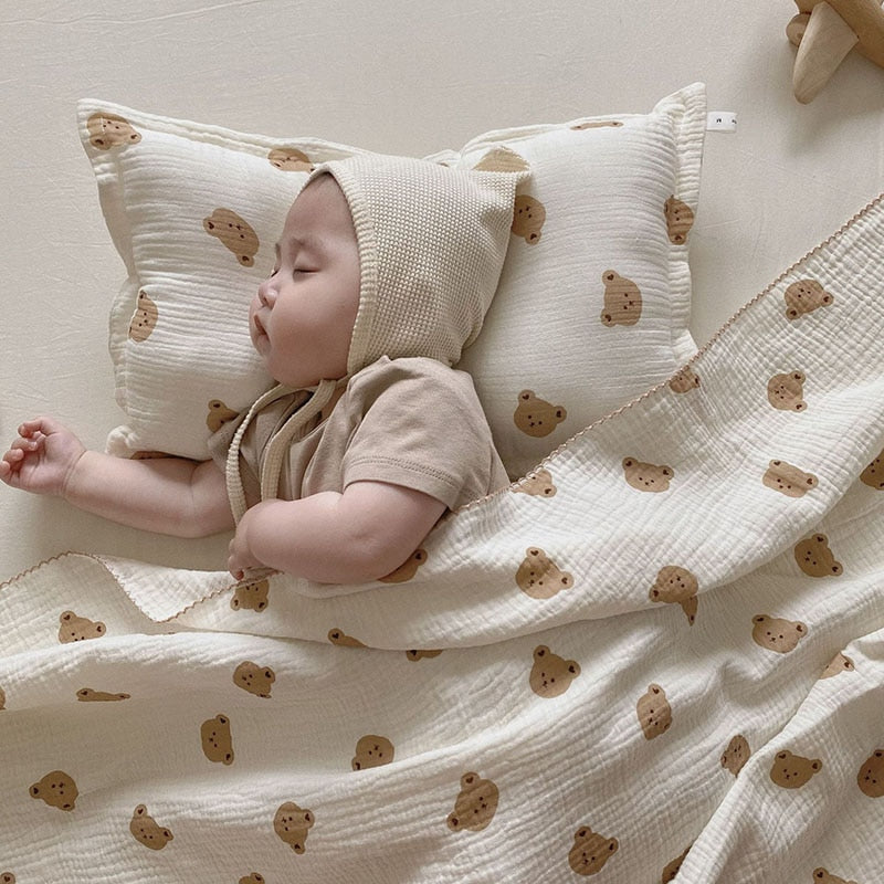 Thomas Thin Printed Cotton Baby Blanket Breathable Baby Blanket