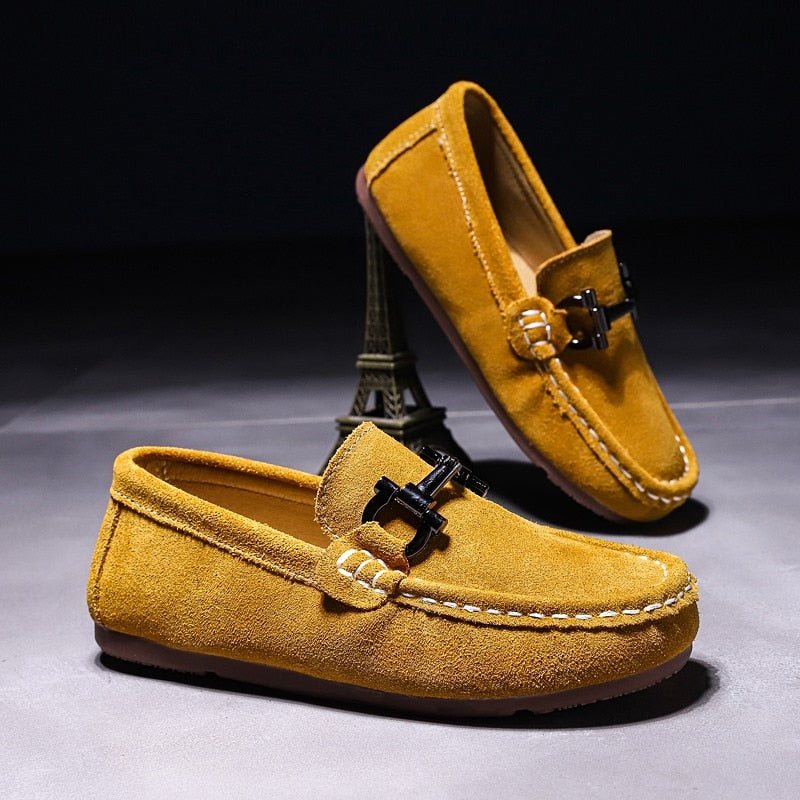 Children Shoes Boys Leather Flats Luxury Fashion