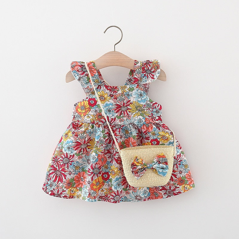 chloe Vintage Baby Girl Dresses Cotton Thin Clothes - GuGuTon