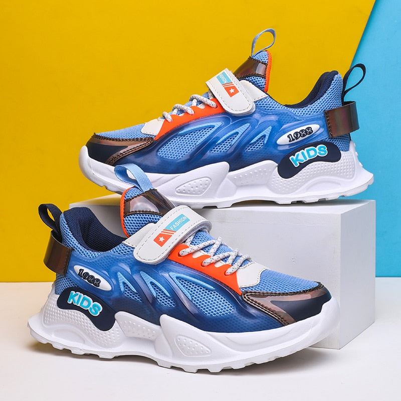 Sports Fashion Boys Mesh Casual Shoes Breathable Sneakers Running - GuGuTon