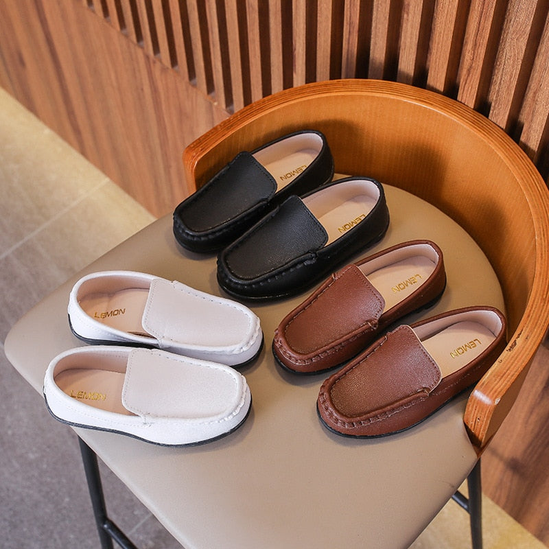 Big Children Casual Flats Leather Shoes for Wedding Party Boys - GuGuTon