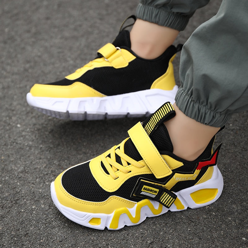 Kids Running Shoes for Boys Summer Fashion Leather Casual - GuGuTon