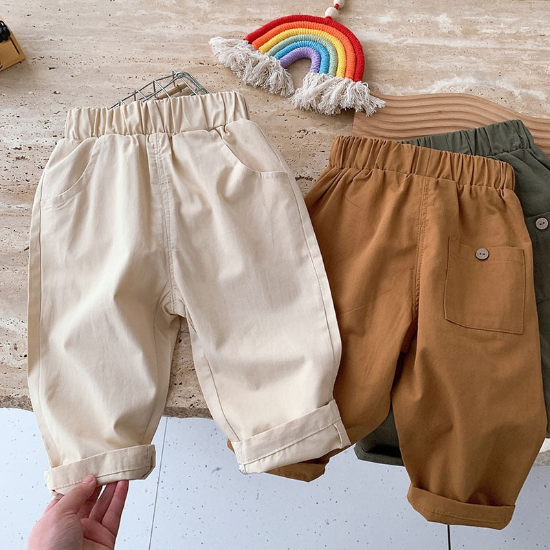 Melly Kids Pants Solid Boys Trousers Sot Casual Kids Clothes