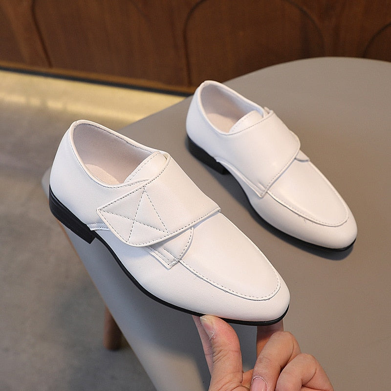 Party Leather Shoes Hook & Loop Casual Boys Classic Versatile