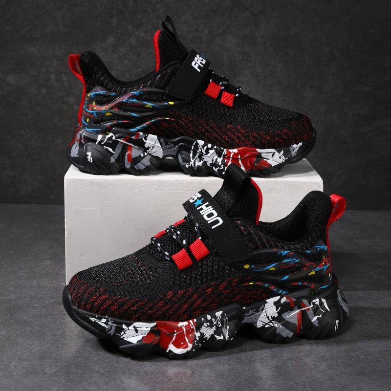 Shoes Boys Sneakers Knit Children Casual Sneakers