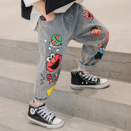 New Funny Head Medium Big Children's Casual Children's Clothing Pants - GuGuTon baby store - Baby Fashion - Toddlers Outfits - Babies Outfits - Toddler Clothes - Kids Clothing - Newborn Clothes - Newborn Wear - Kids Wear - Trending Clothes - Trending Outfits - Fall Fashion - Winter Fashion - Girls Clothes - Boys Clothes - Babies Wear - Kids Accessories - KidsWear - Summer Clothes - Summer Fashion - Summer Trend - Falls Sweaters - Tops - Bottom - Jeans - Blouse - Dresses - Newborn Dresses - Toys