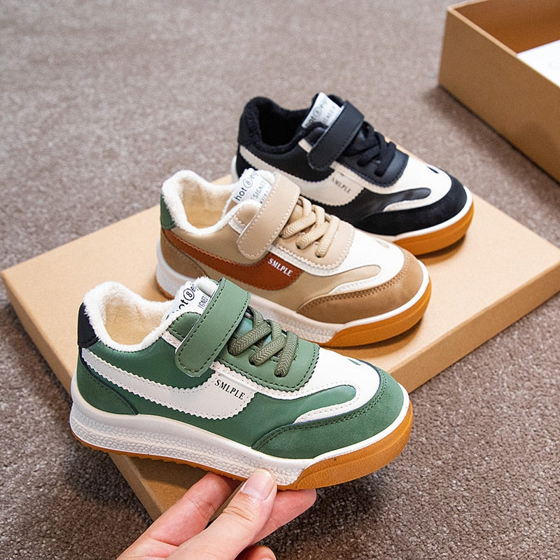 Size 26-37 Boys Sports Shoes For Kids Pu Leather Soft - GuGuTon