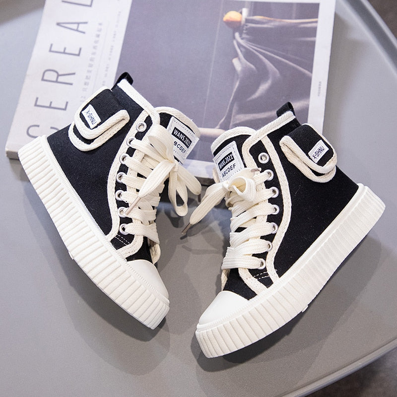 Boys Side Zipper Cute Fashion Children Casual Shoes Platform Simple