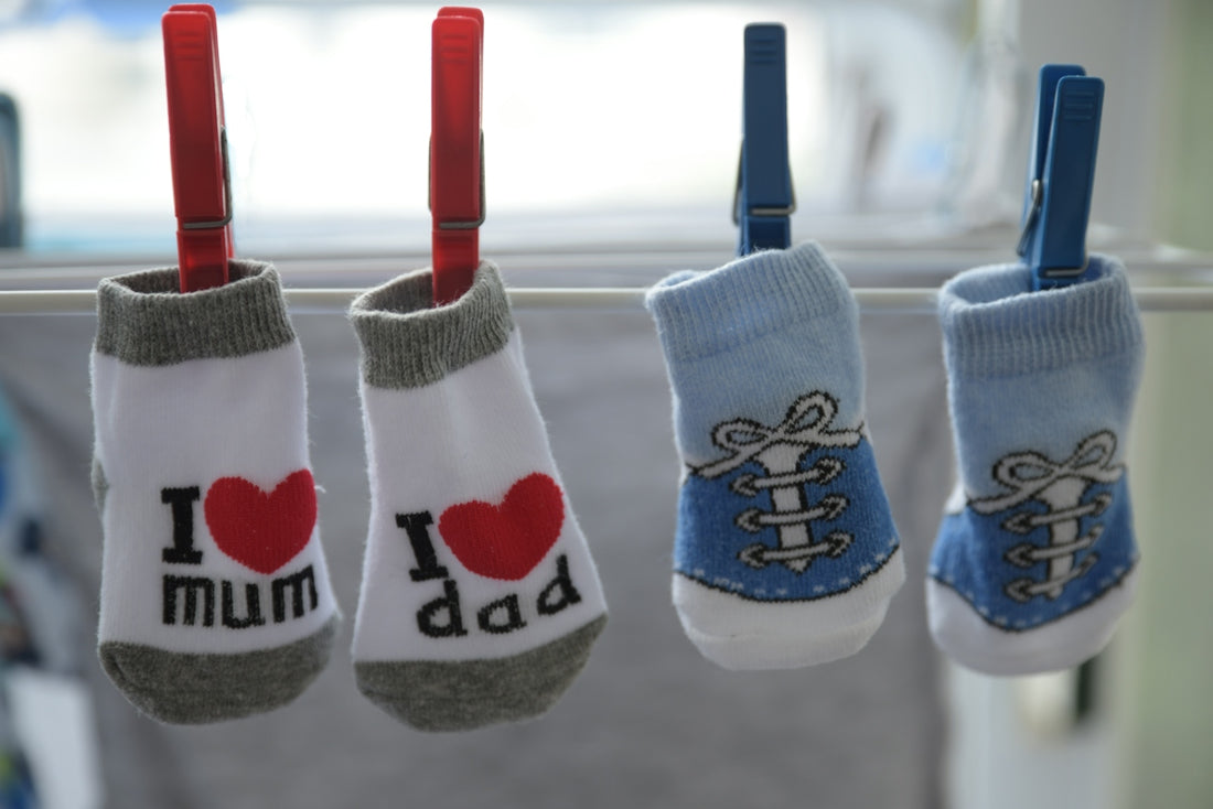 baby's two pairs of socks