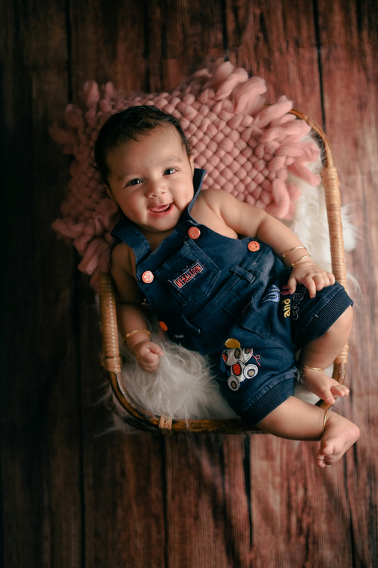 a baby in a basket