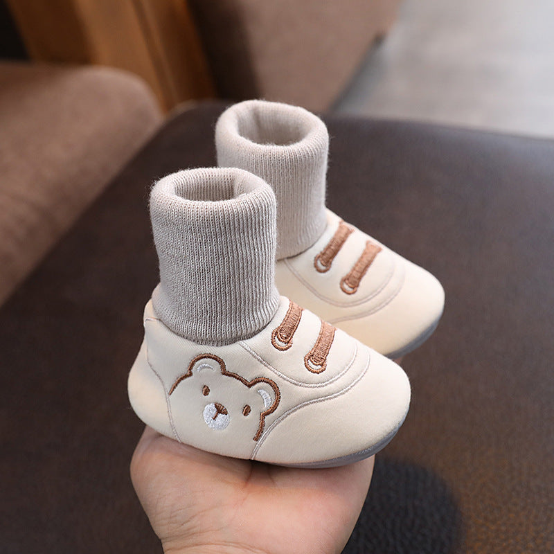 Angel Baby Cloth Shoes Simple Baby Indoor Non-slip Toddler Shoes