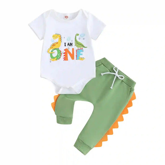 Baby Boy Dinosaur Romper 6-12 Months