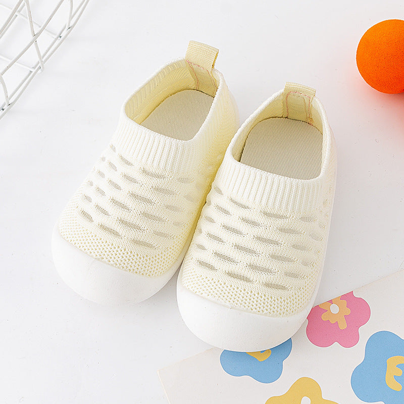 Josh Baby Toddler Shoes Soft Sole Fly Knit Mesh Surface Breathable