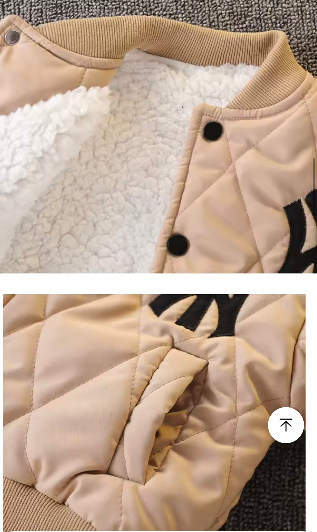 AURORE LUXURE -BOYS WINTER BASEBALL JACKET