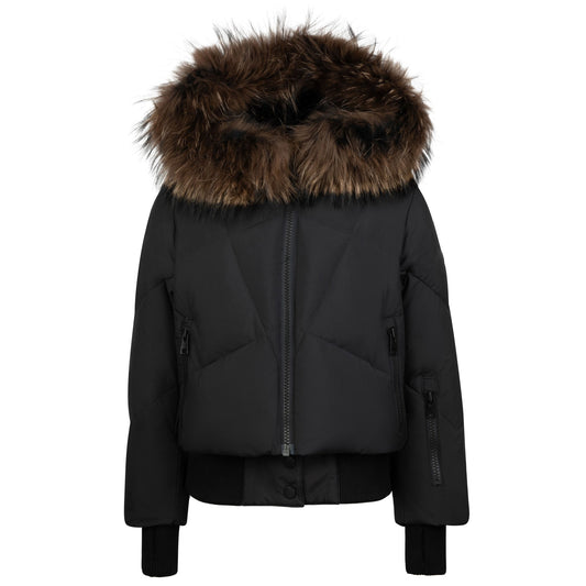 Everett Teen Overlay Black Coat Jacket