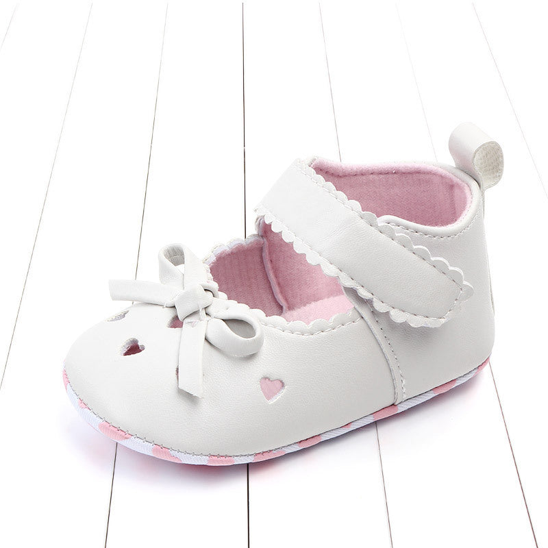 Alianna Bow Plain Color Princess Shoes