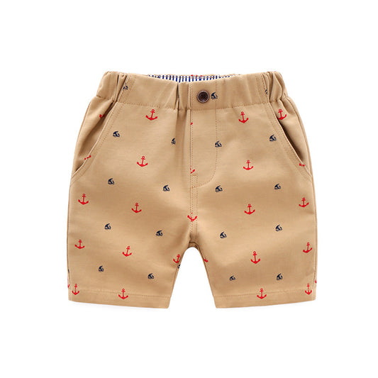 Samuel Casual Baby Print Fashion Thin Pants Children Beach Shorts